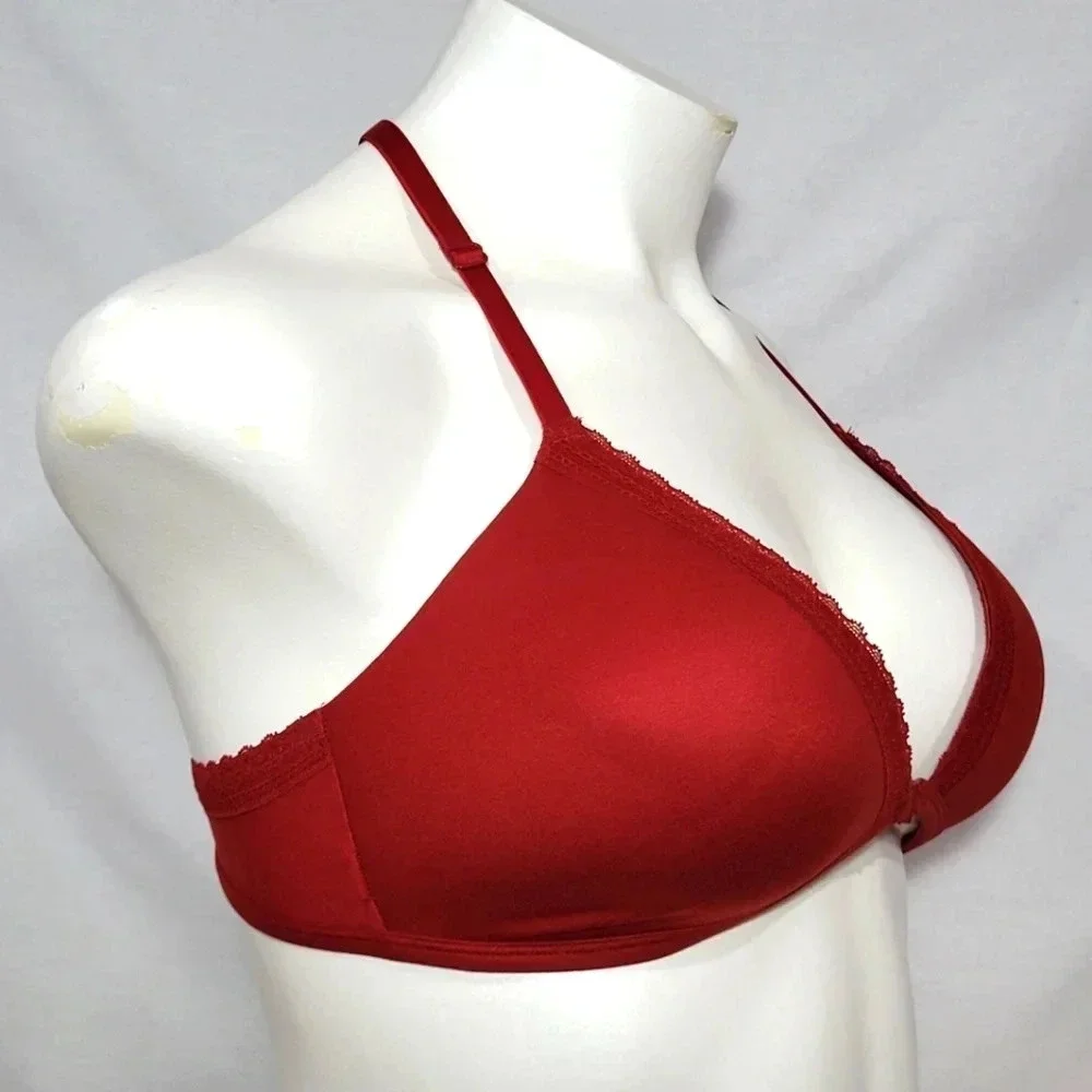 38D Xhilaration Front Close Lounge‎ Wire Free Bra Scarlet Mystery NWT